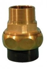 C1488 Bronzen driedelige koppeling 1 1/2" M x 50F